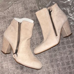 1. STATE Cream Colored Heeled Boots, Brand New, Never Worn, Size 7.5